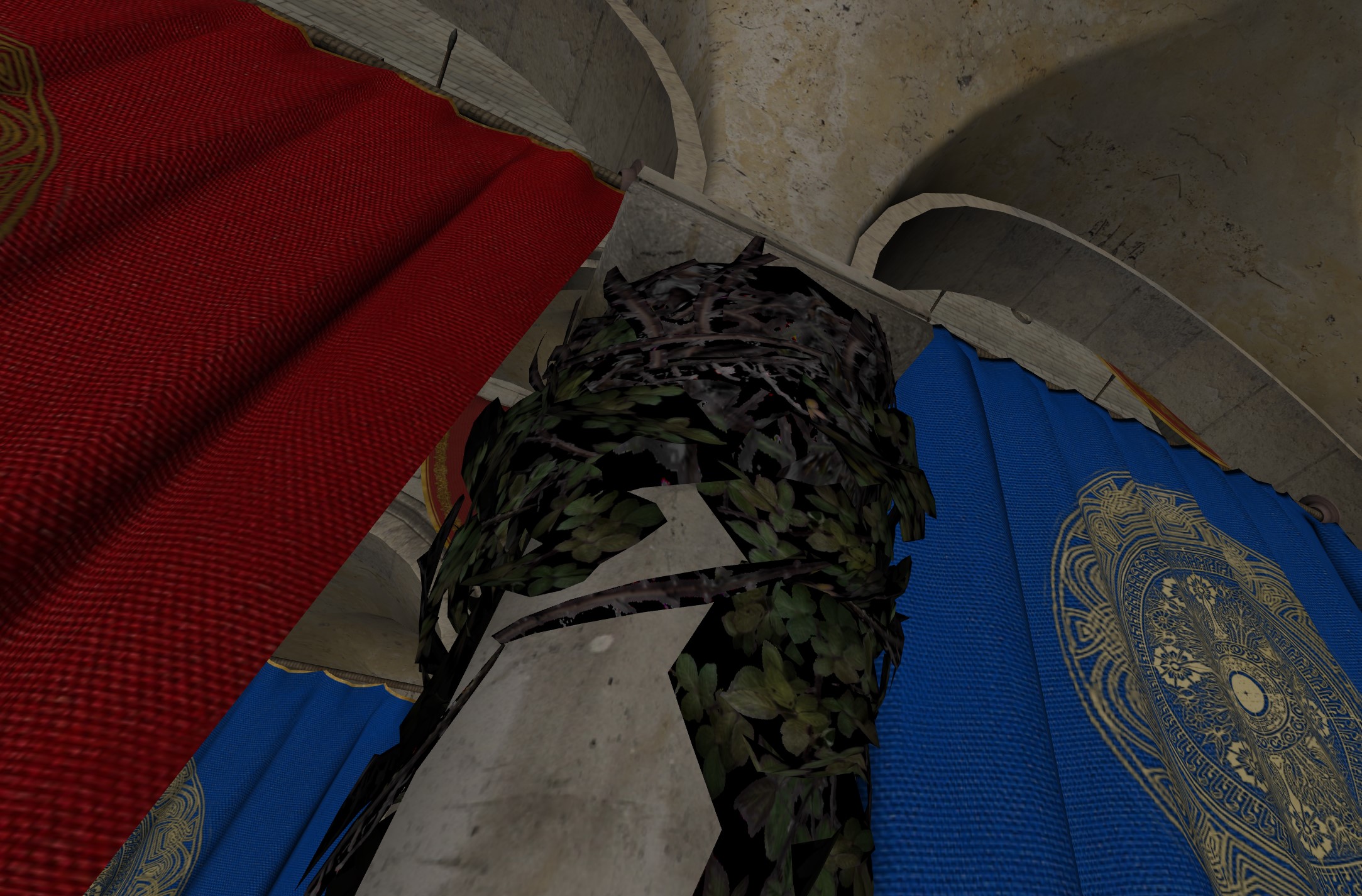 Sponza's plants without alpha discard